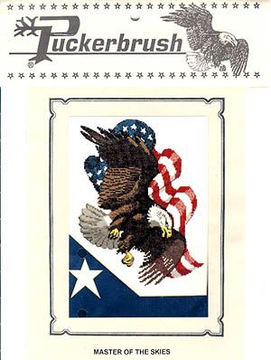 Puckerbrush Master of the Skies cross stitch kit