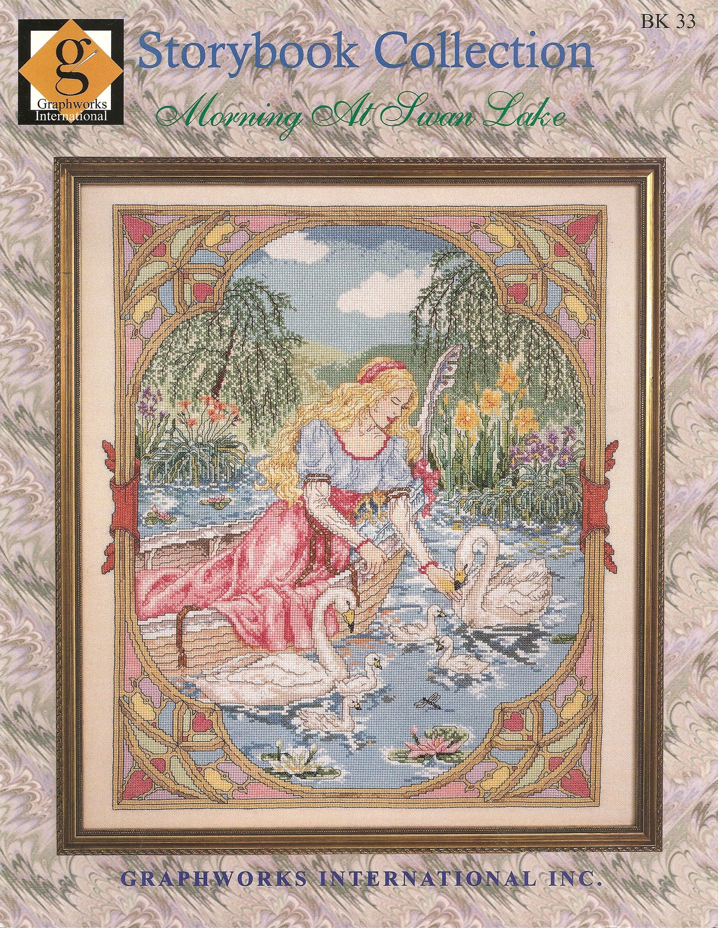 Graphworks Morning at Swan Lake BK33 cross stitch pattern