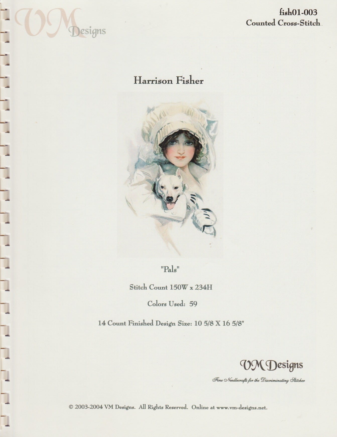 VM Designs Pals fish01-003 cross stitch pattern