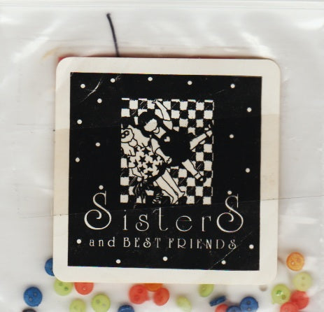 Sisters & Best Friends Santa & Bud button pack