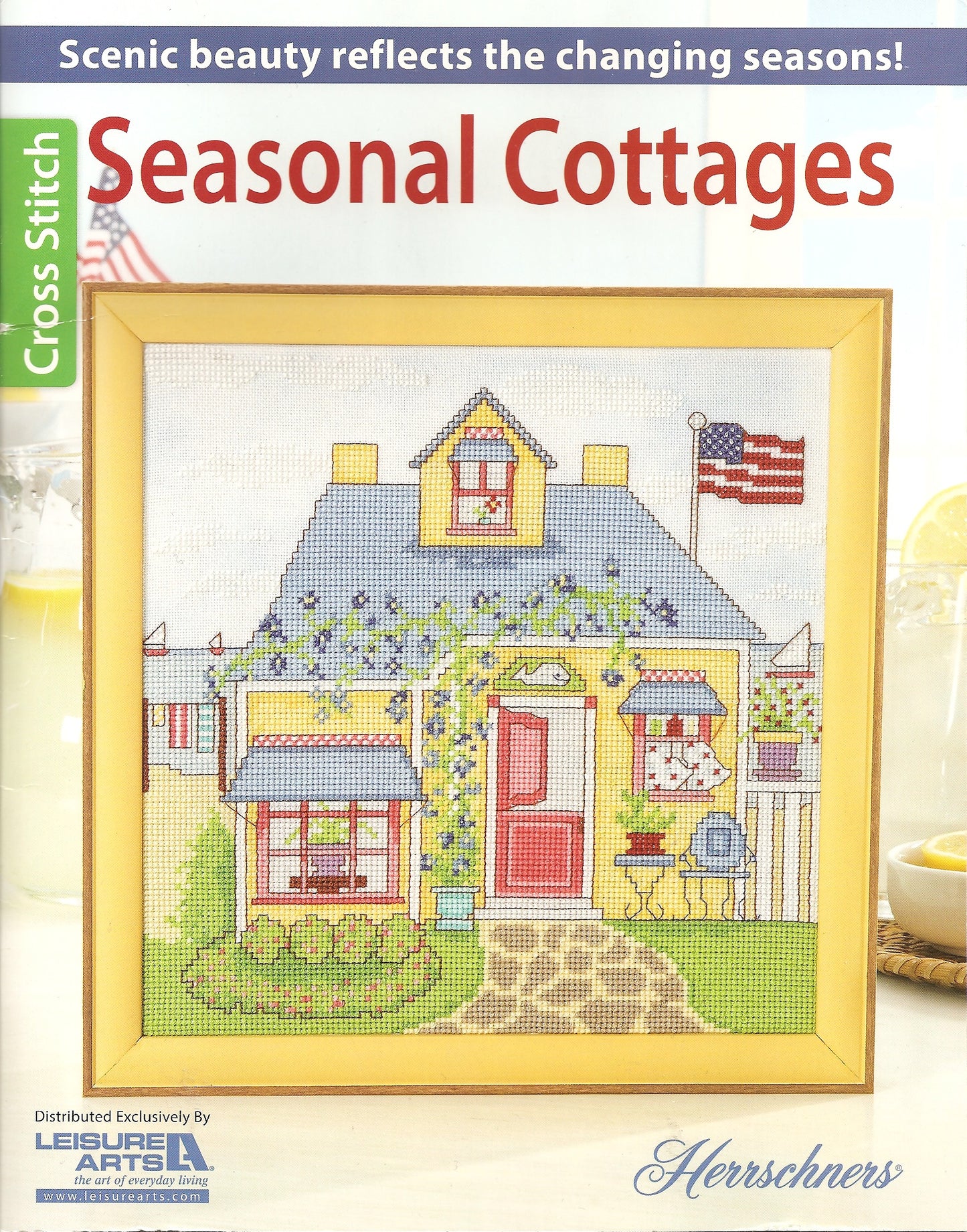 Leisure Arts Seasonal Cottages 6486 cross stitch pattern