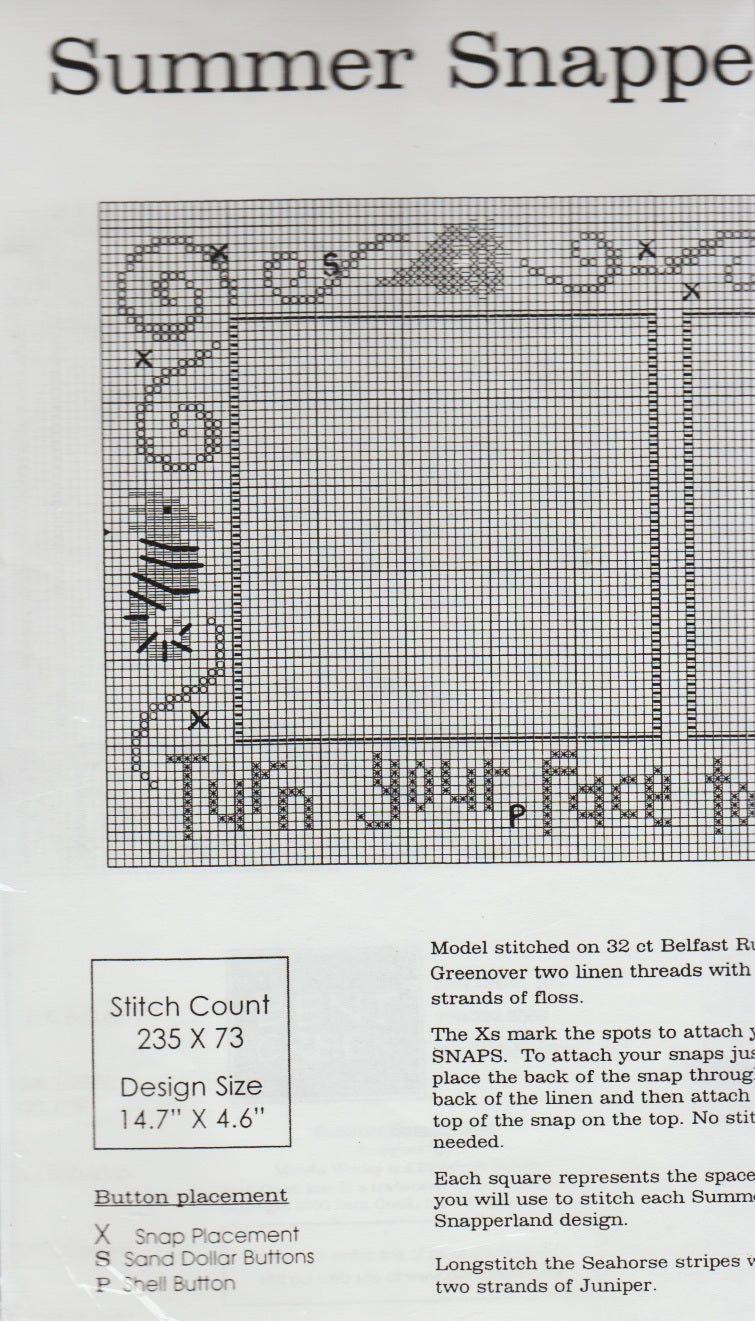 Summer Snapperland (Set of 4) pattern