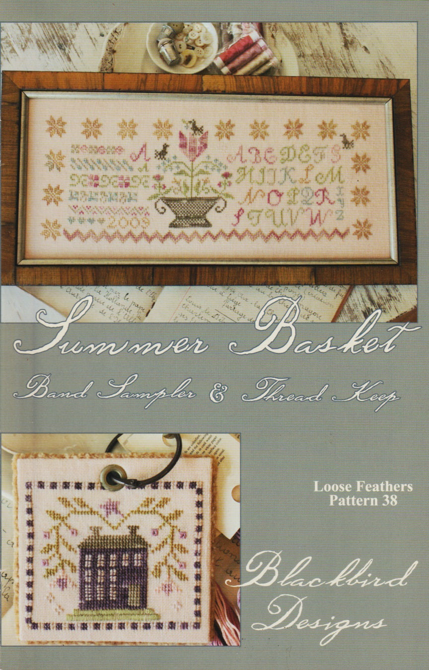Blackbird Designs Summer Basket cross stitch pattern