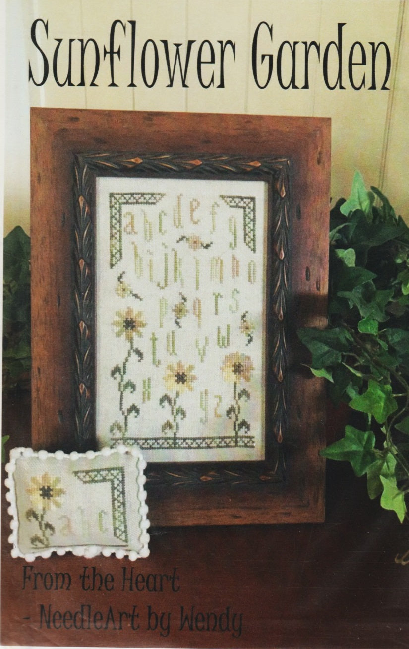 From The Heart Sunflower Garden cross stitch pattern