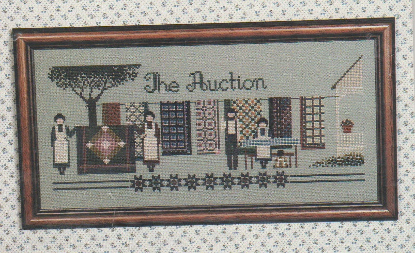 Told In A Garden The Auction Amish cross stitch pattern