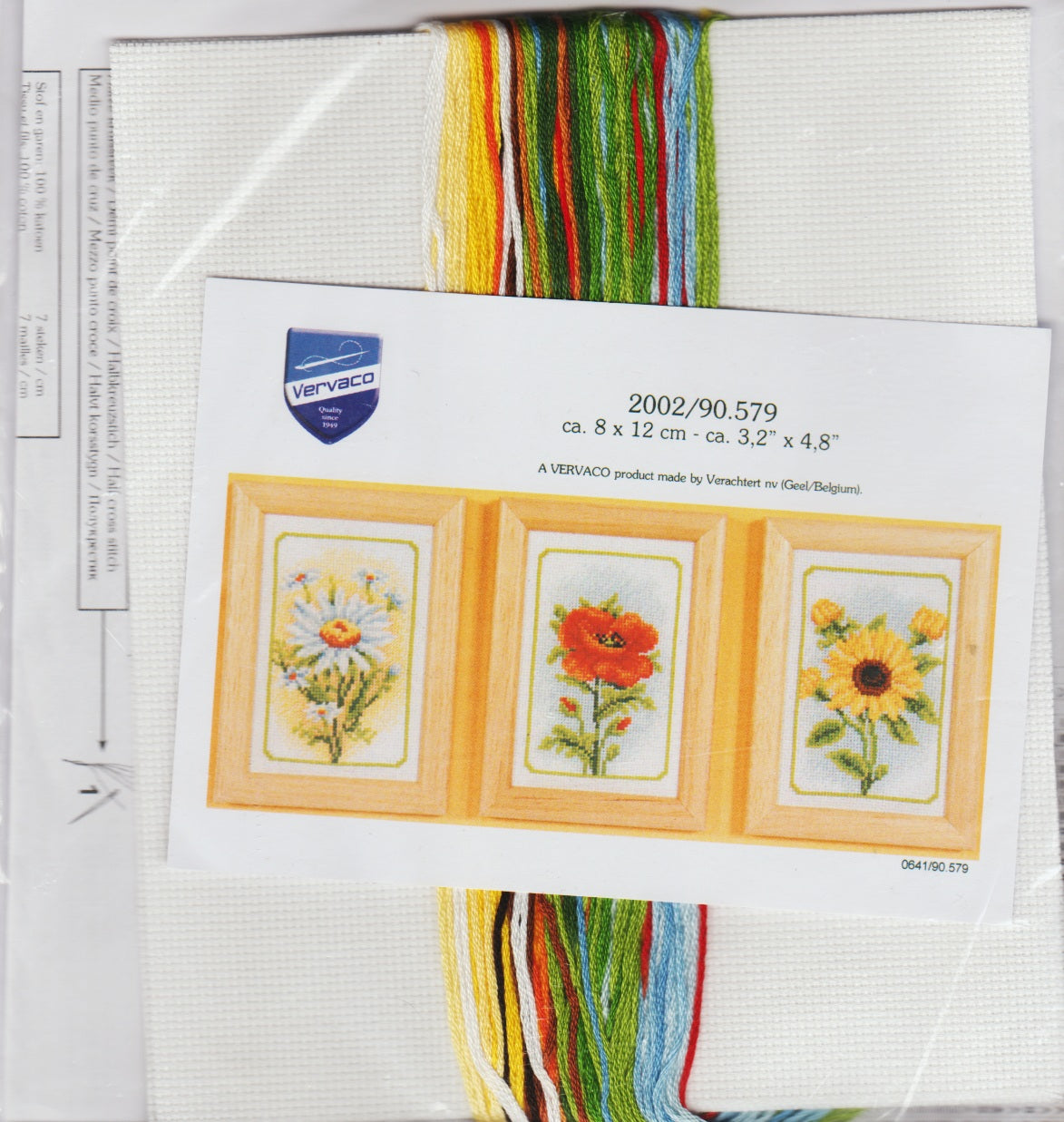 Vervaco Three Flowers 90.579 cross stitch kit