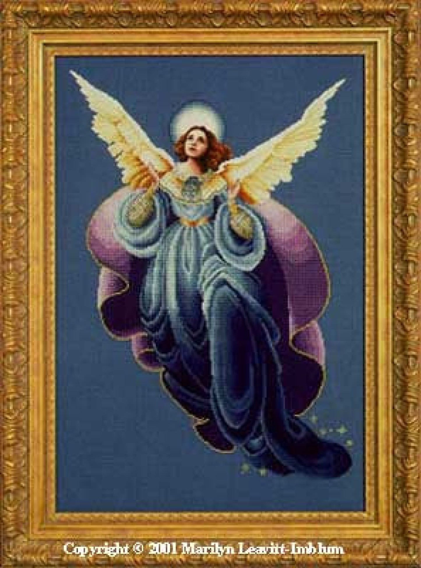 Lavender and Lace Angel of the morning L&L53 victorian cross stitch pattern