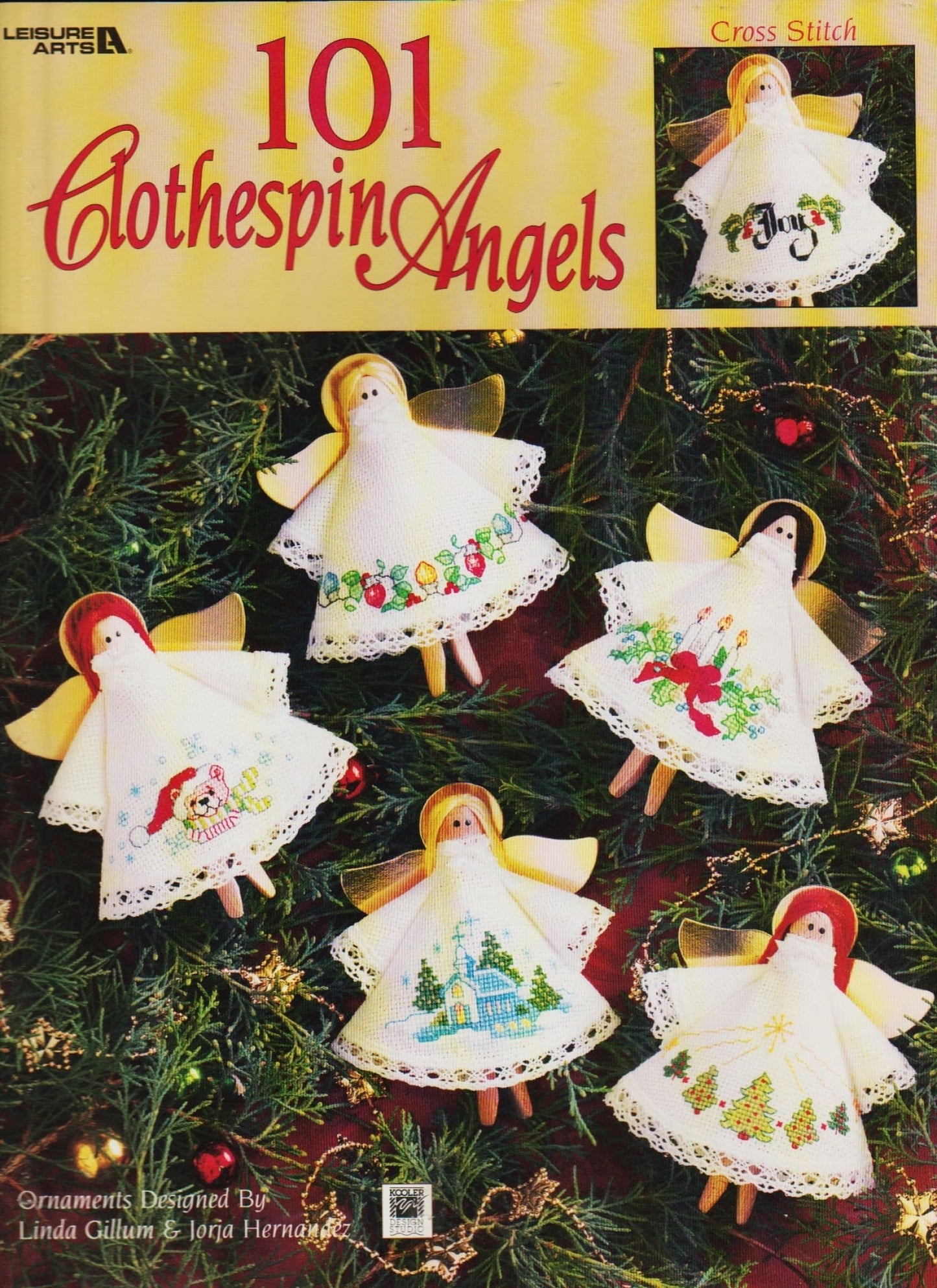 Leisure Arts 101 Clothespin Angels 3220 cross stitch pattern