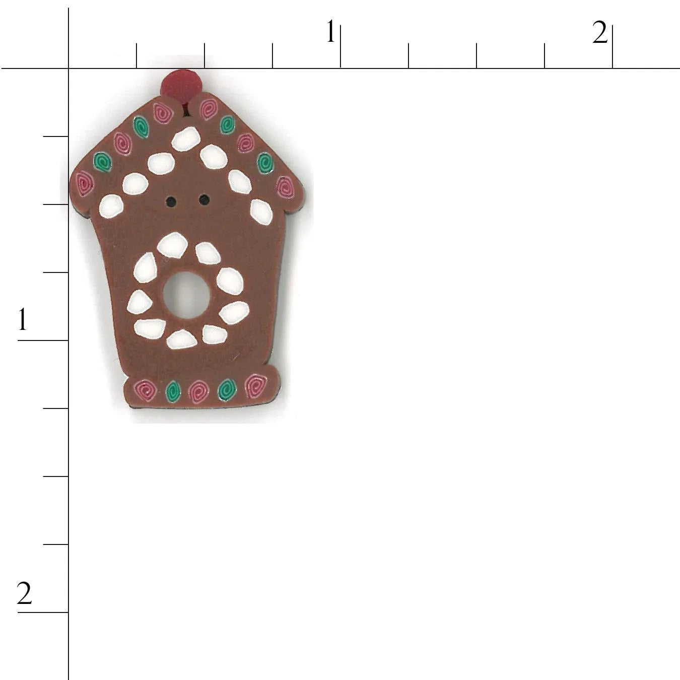 Gingerbread Birdhouse 1120 Buttons