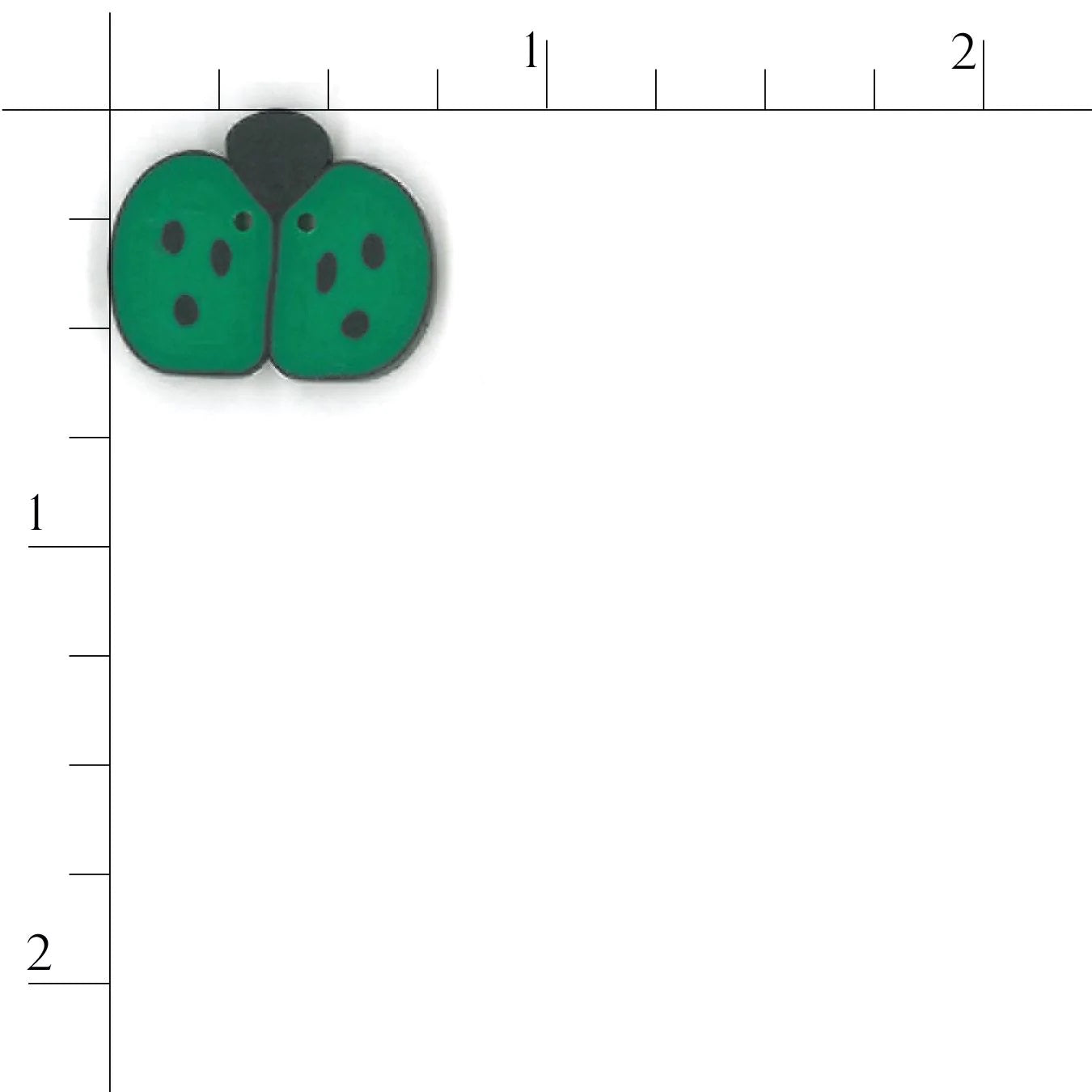 Green Ladybug 1155 Buttons