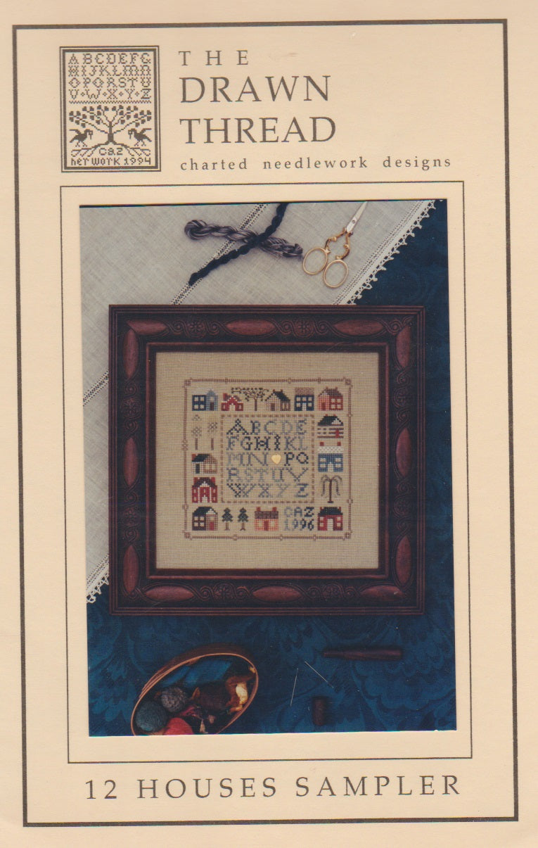 The Drawn Thread 12 Houses Sampler cross stitch pattern