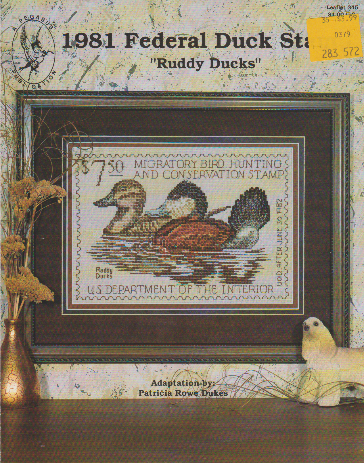 Pegasus 1981 Federal Duck Stamp cross stitch pattern