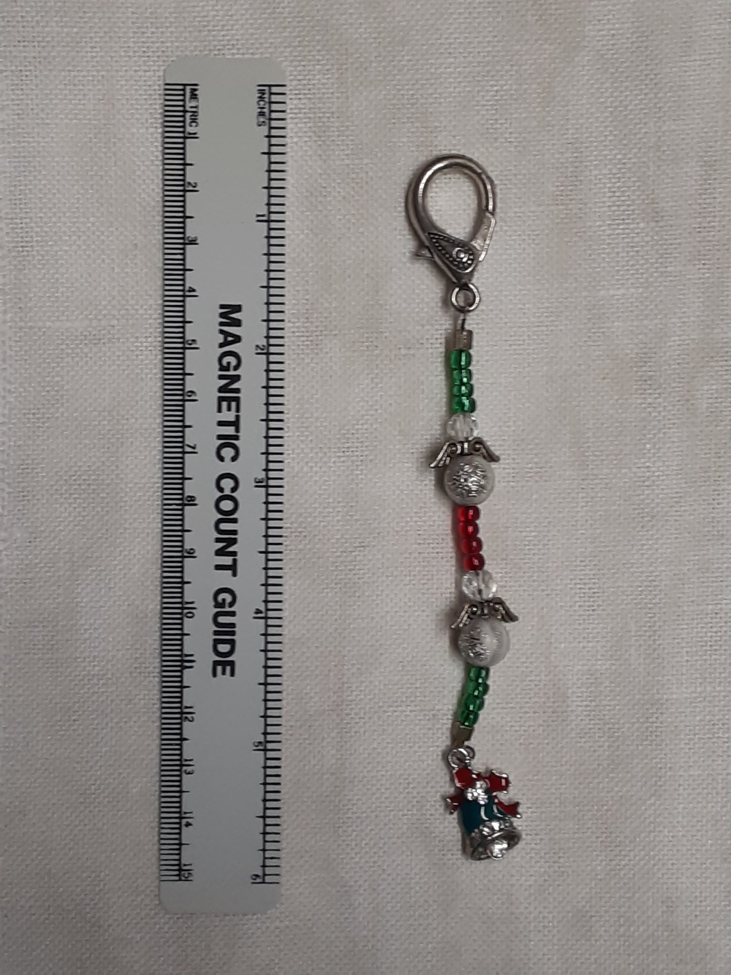 Christmas Angels and Bells scissor fob