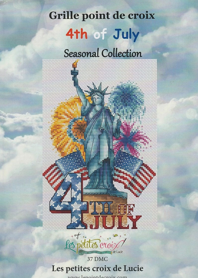 Les Petites croix de Lucie 4th Of July cross stitch pattern