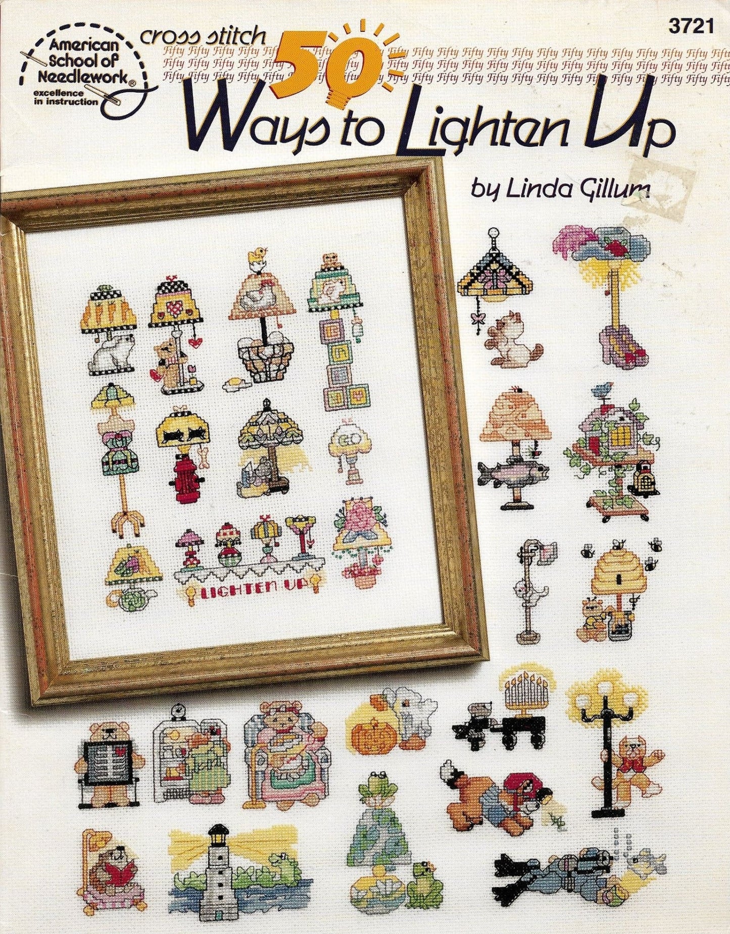 American School of Needlework 50 Ways to Lighten Up cross stitch patterns