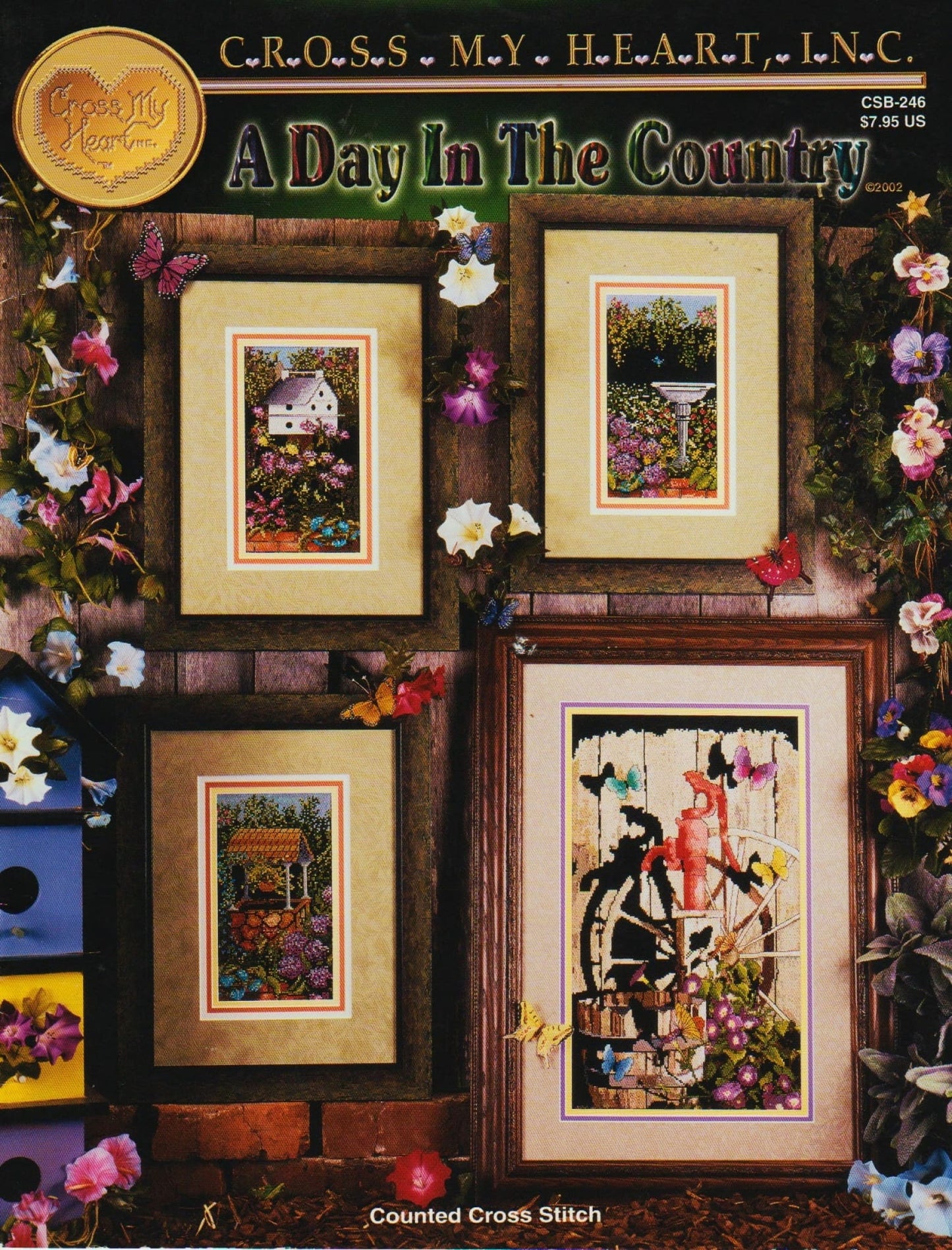 Cross My Heart A Day In The Country CSB-246 cross stitch pattern