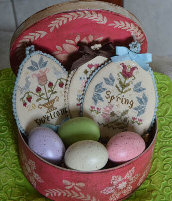 Abby Rose Welcome Spring cross stitch pattern