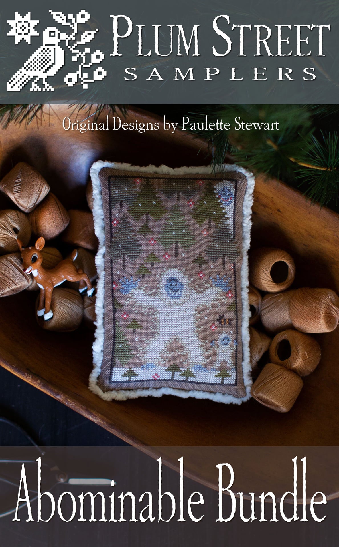 Plum Street Samplers Abominable Bundle christmas cross stitch pattern