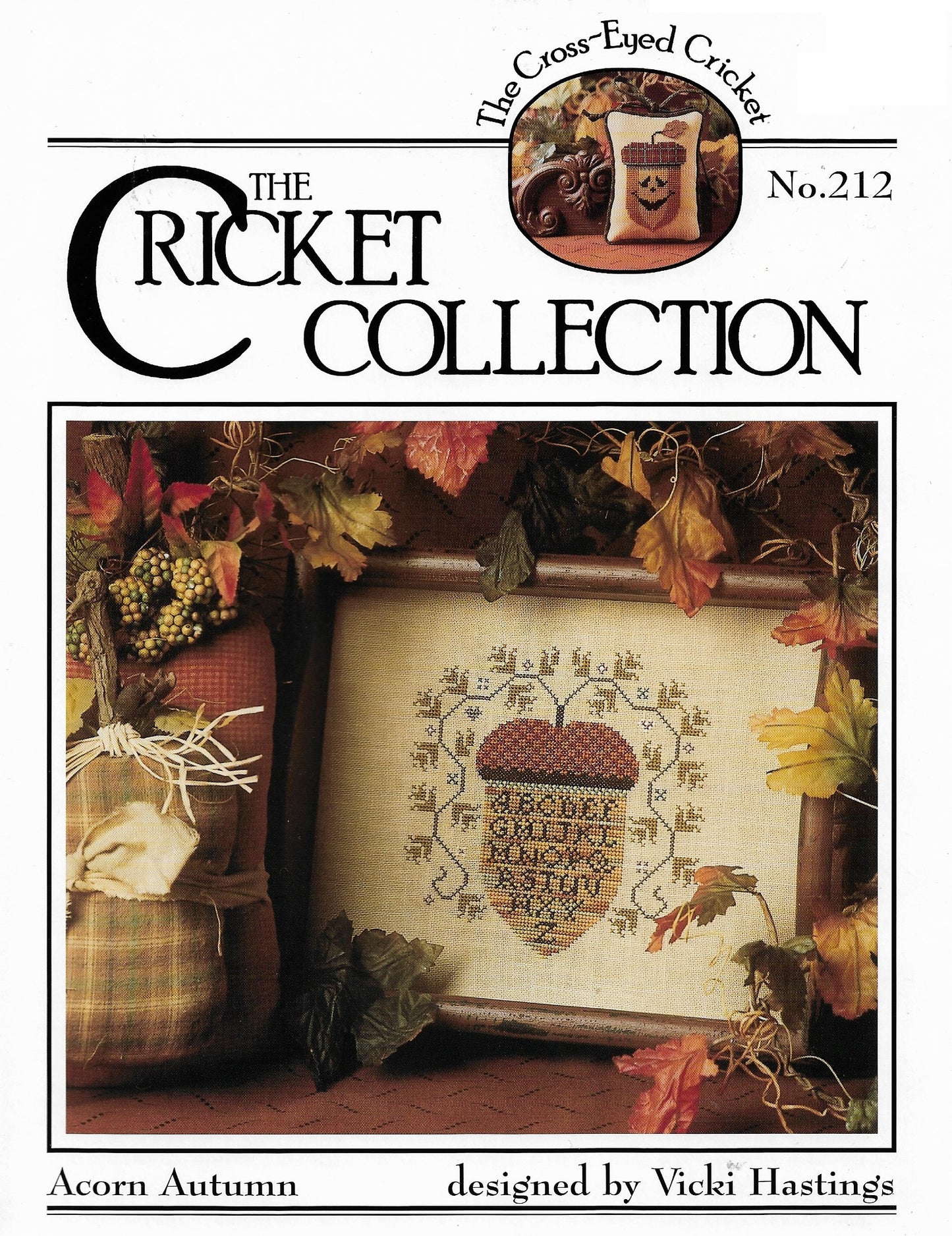 Cricket Collection Acorns Autumn CC212 cross stitch pattern