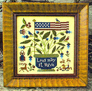 Carriage House Americana patriotic cross stitch pattern