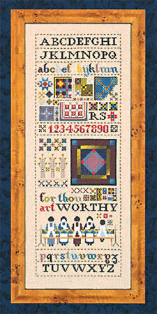 Told In A Garden Amish Quilt Sampler cross stitch pattern