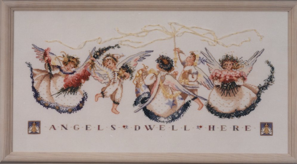 Mirabilia Angel Proclamation MD25 cross stitch pattern
