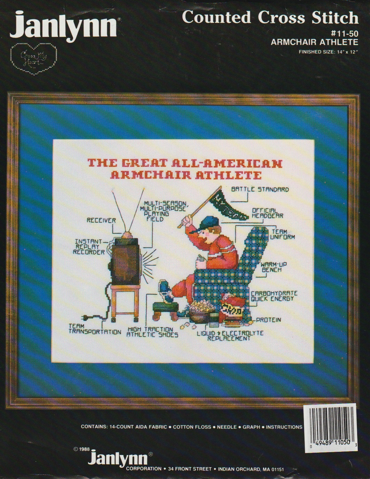JanLynn Armchair Athlete 11-50 cross stitch kit
