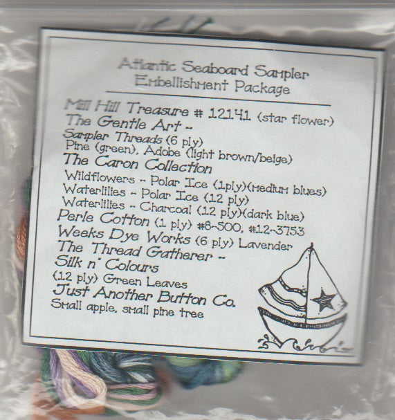 Atlantic Seaboard Sampler Embellishment pack