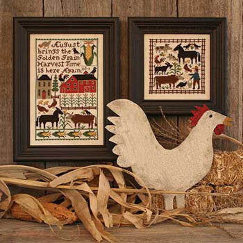 Prairie Schooler August cross stitch pattern
