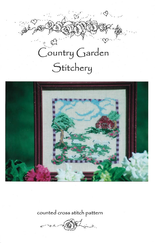 Country Garden Stitchery Baa Baa White Sheep cross stitch pattern