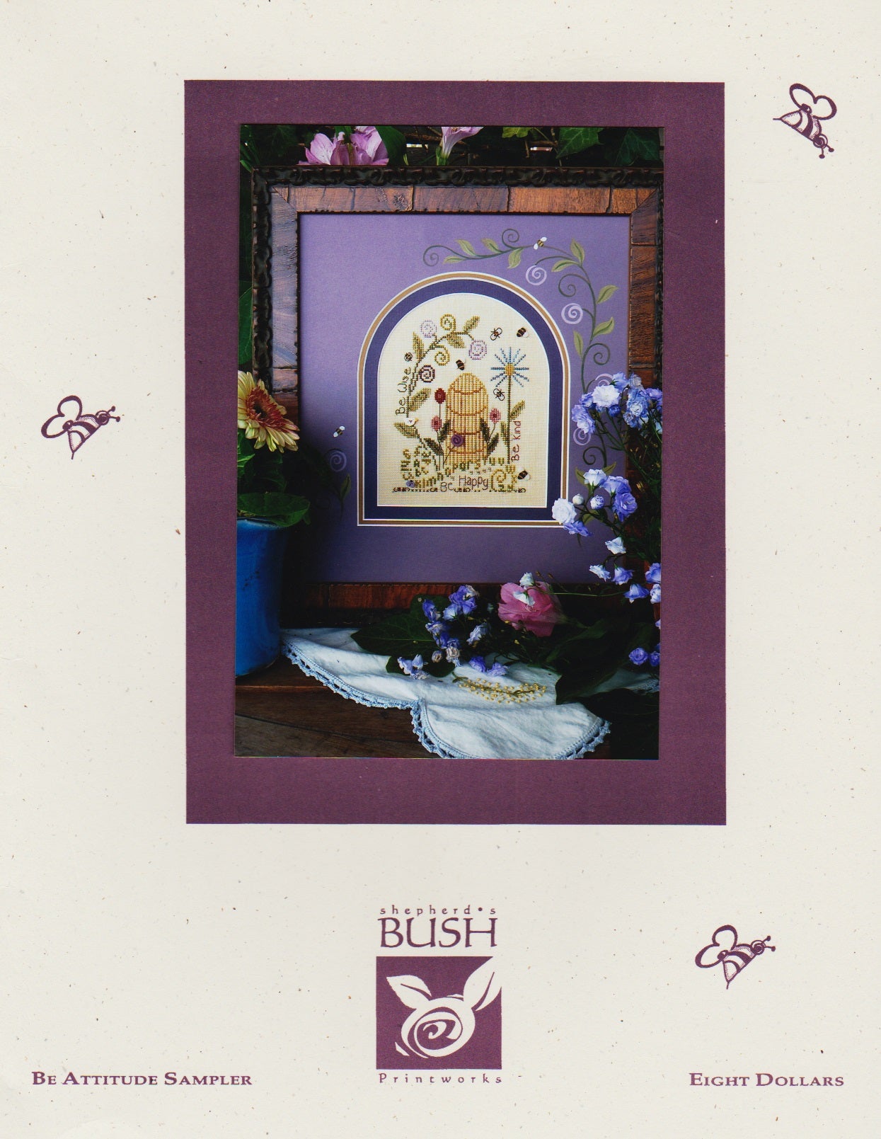Shepherd's Bush Be Attitude Sampler cross stitch pattern