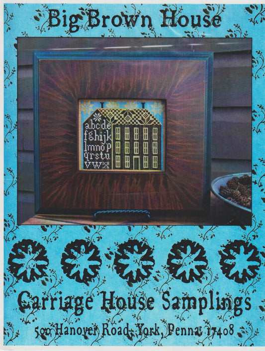 Carriage House Samplings Big Brown House cross stitch pattern