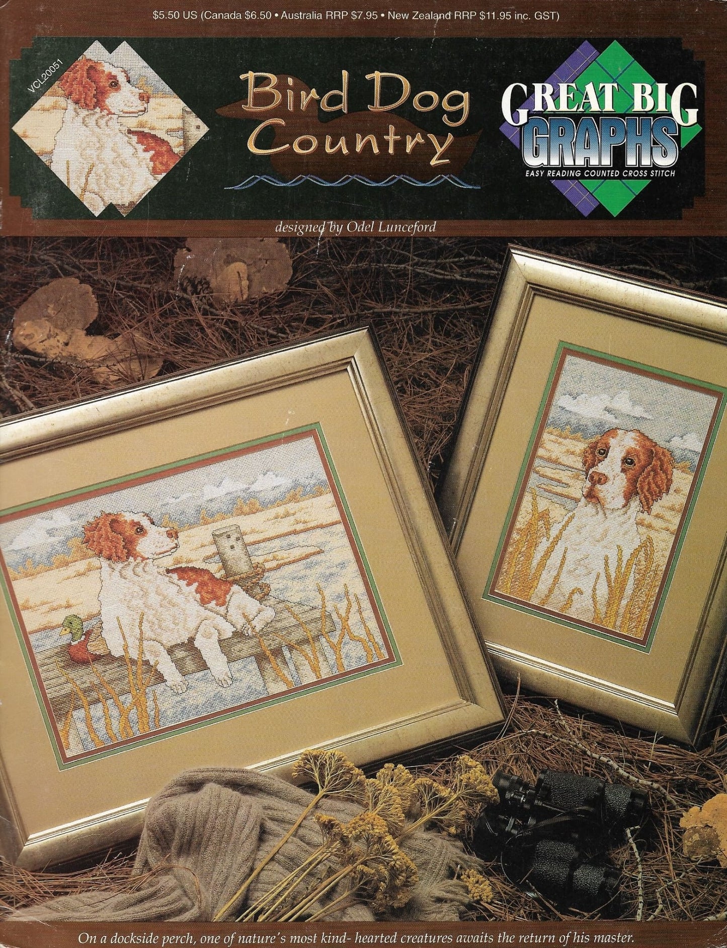 Great Big Graphics Bird Dog Country VCL20051 cross stitch pattern