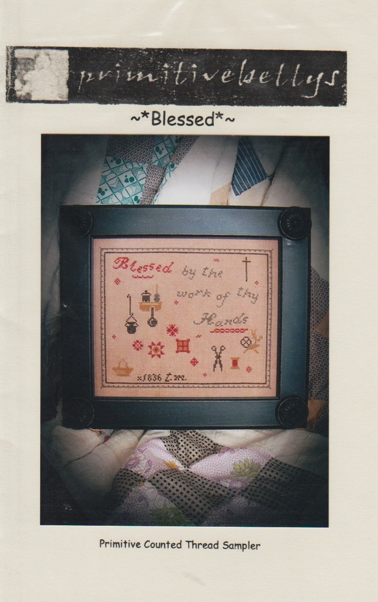 Primitive Bettys Blessed cross stitch pattern