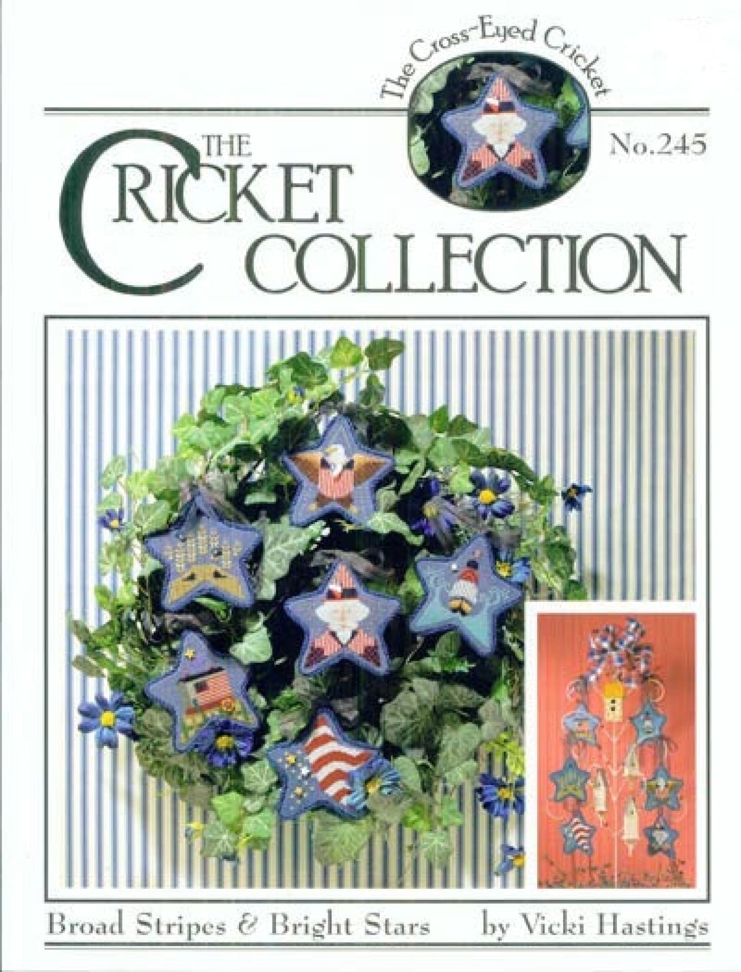 Cricket Collection Broad Stripes & Bright Stars 245 patriotic cross stitch pattern
