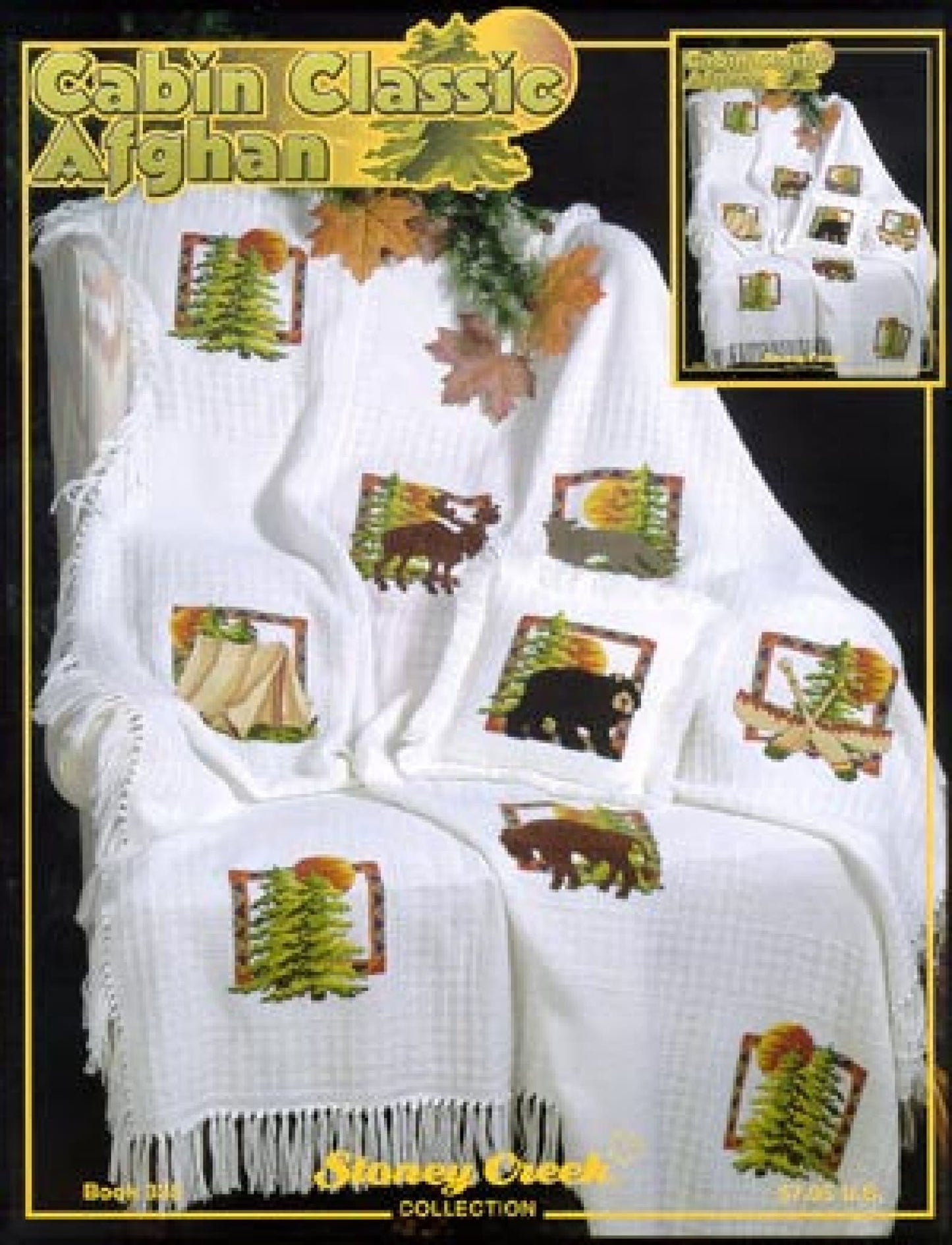 Stoney Creek Cabin Classic Afghan BK335 cross stitch booklet