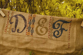 Summer House Calico Sampler no. 2 cross stitch pattern