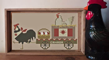 Twin Peak Primitives Canada Coop Parade cross stitch pattern