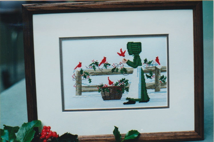 Diane Graebner Cardinals and Holly DGX-102 cross stitch pattern