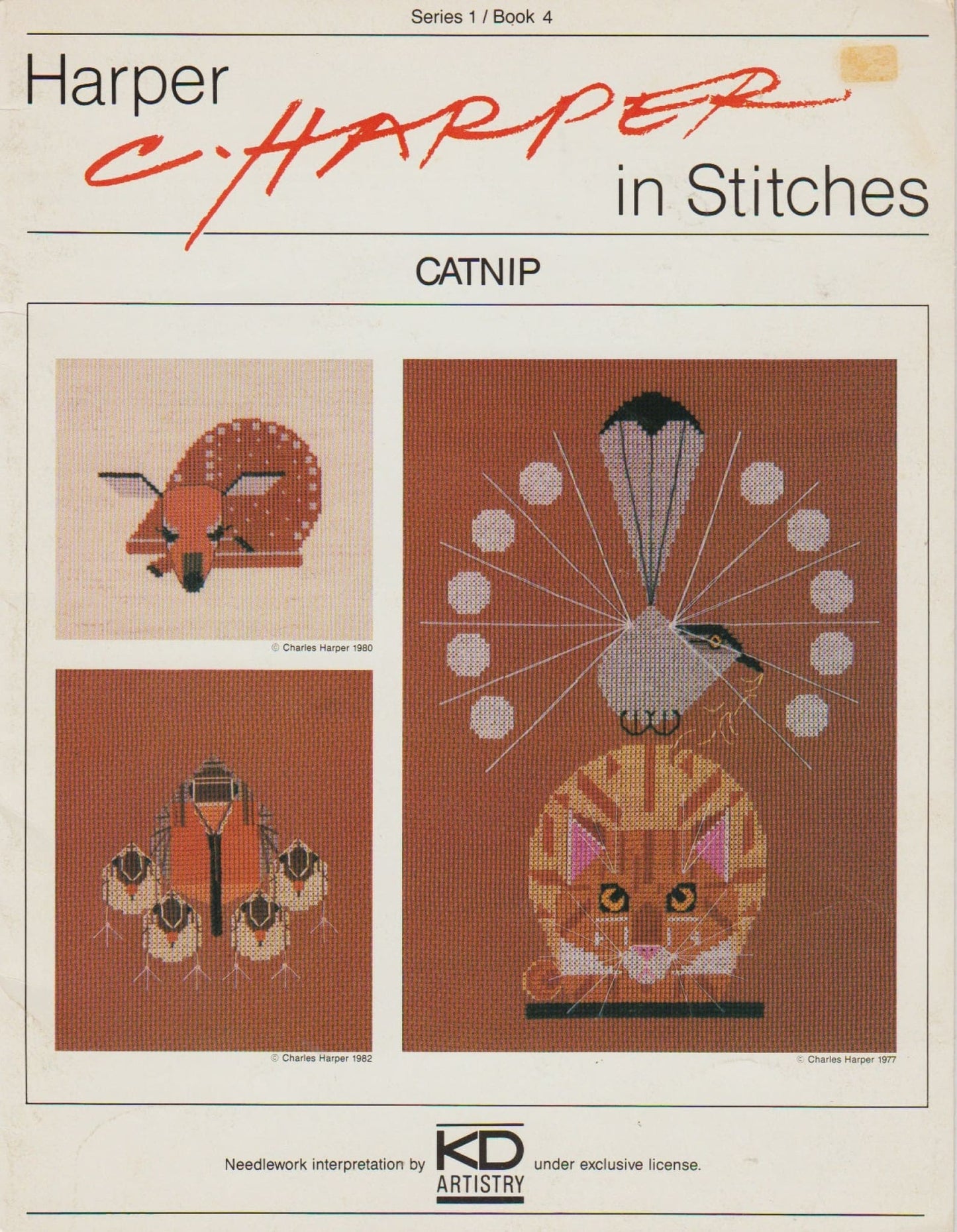 KD Artistry Catnip 4 cross stitch pattern