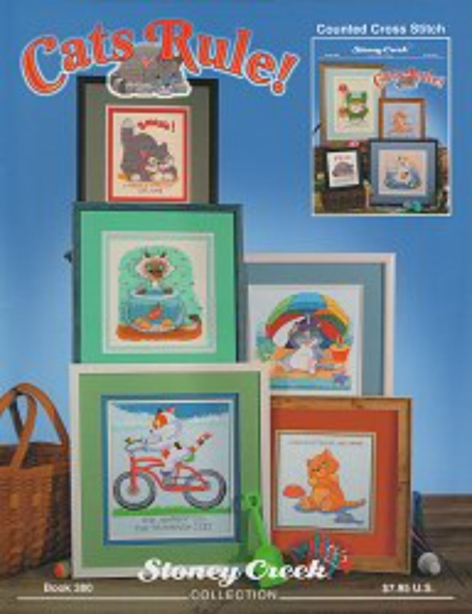 Stoney Creek Cats Rule BK380 cross stitch pattern