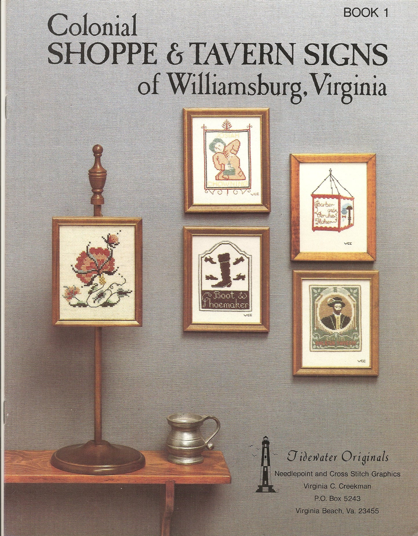 Colonial Shoppe & Tavern Signs of Williamsburg, Virginia BOOK 1 pattern