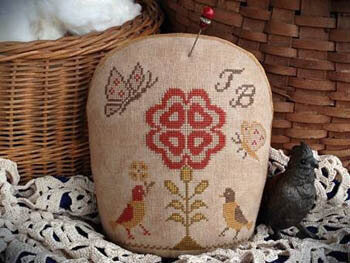 Scattered Seeds Samplers Come Dance With Me Pinkeep cross stitch pattern