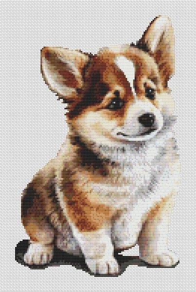 DogShoppe Designs Corgi Pup dog cross stitch pattern