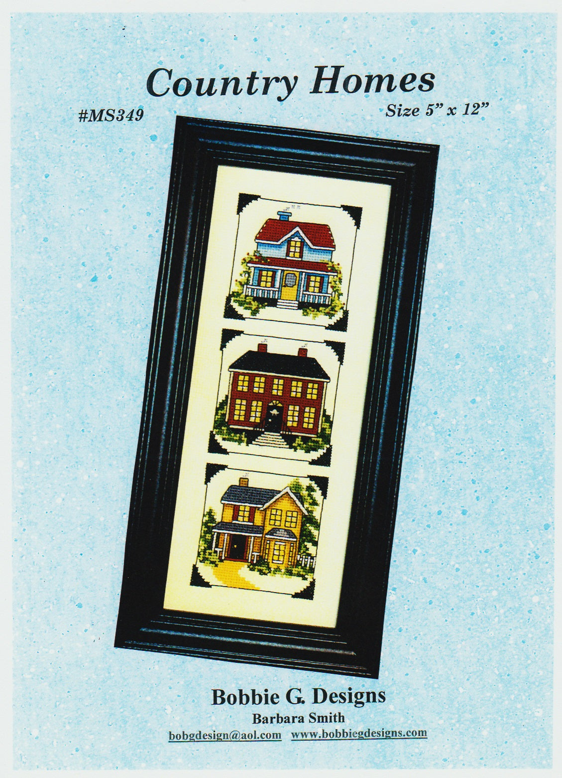 Bobbie G. Country Homes MS349 cross stitch pattern