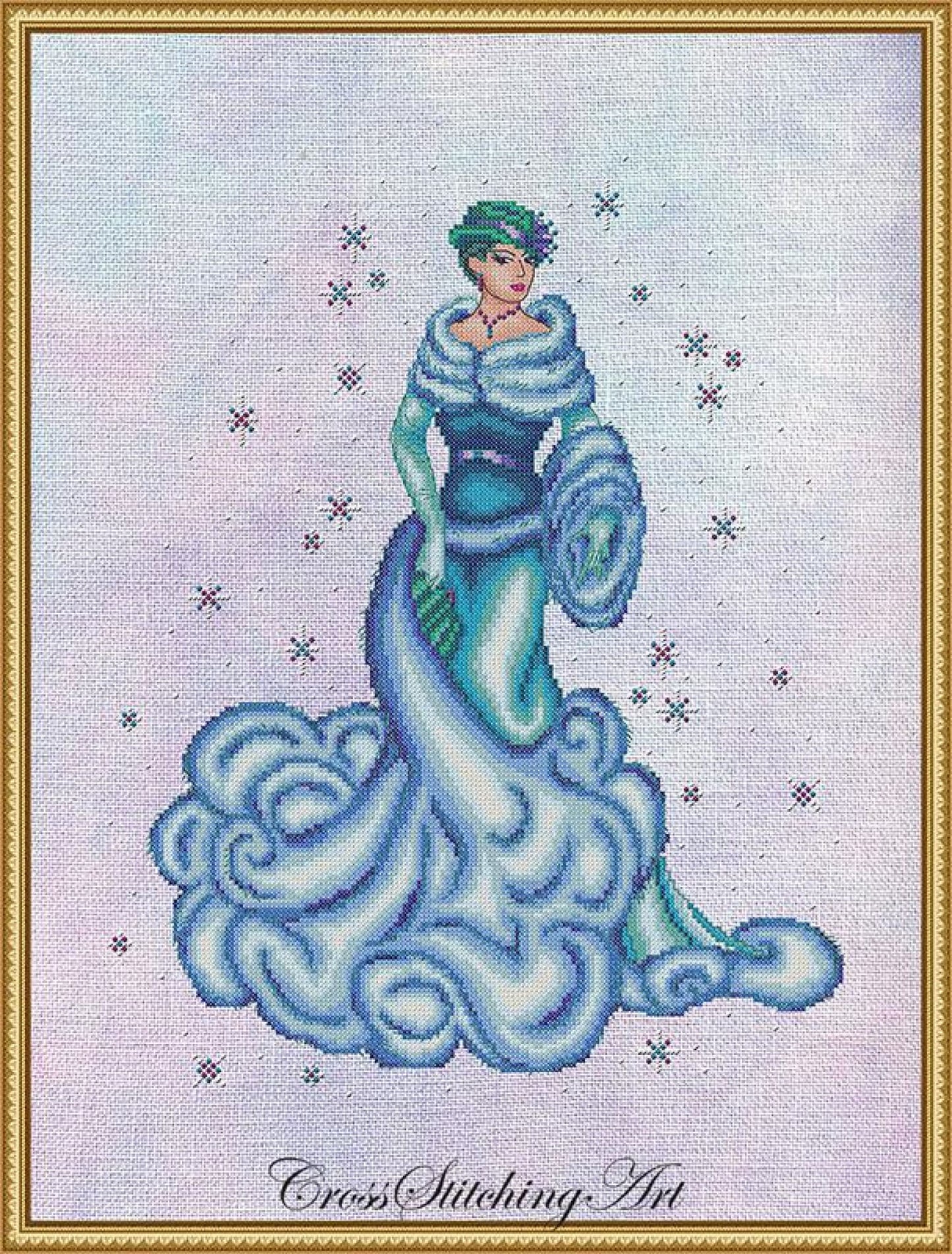 Cross Stitching Art Crystal fashion fantasy cross stitch pattern