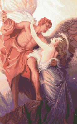 Kustom Krafts Day and the Dawnstar 98813 angels cross stitch pattern