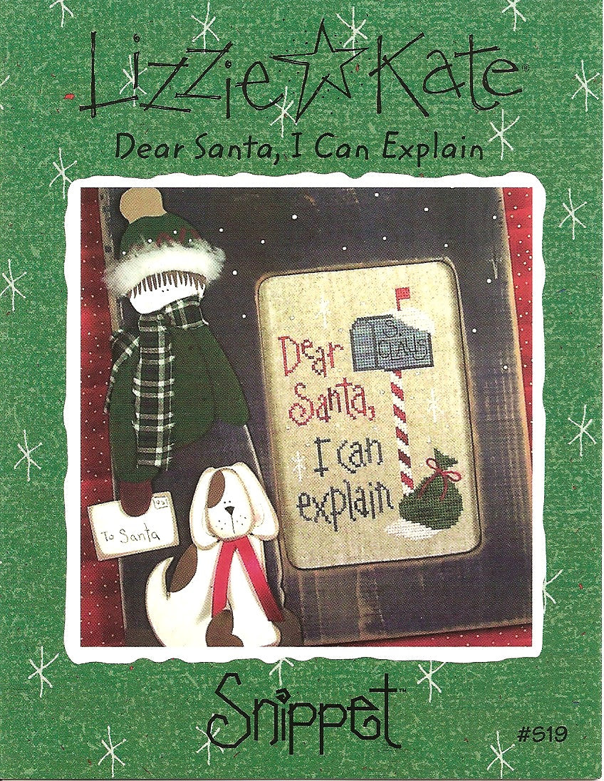 Lizzie Kate Dear Santa I can explain S19 Christmas cross stitch pattern