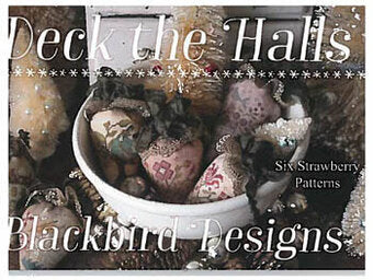 Blackbird Designs Deck the Halls Christmas Strawberry cross stitch pattern