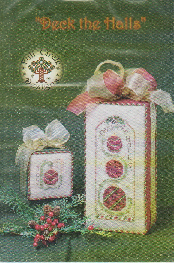 Full Circle Designs Deck the Halls christmas cross stitch pattern